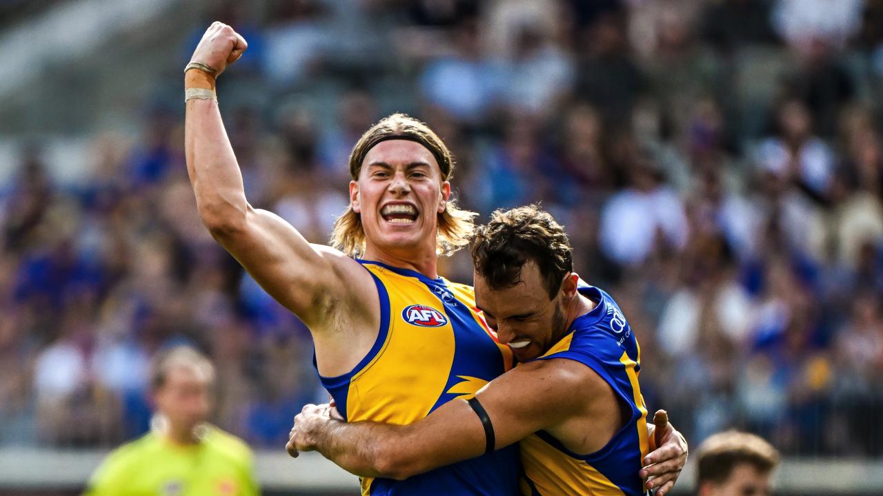 Harley Reid lifts Eagles to stunning victory. (Photo by Daniel Carson/AFL Photos via Getty Images)