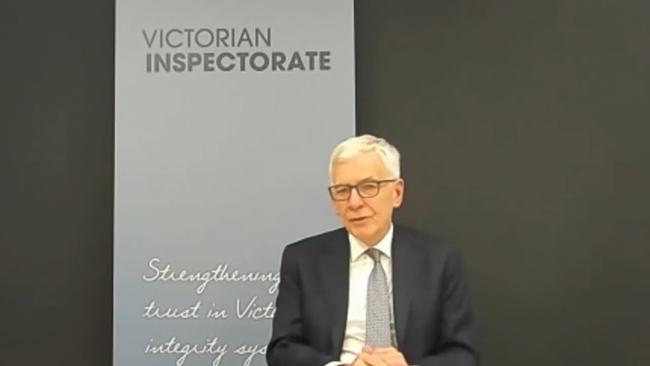Mr Eamonn Moran is the Inspector of the Victorian Inspectorate, responsible for monitoring Victoria’s integrity agencies. Source: Youtube