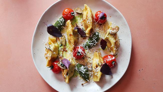 Handmade pasta includes ricotta agnolotti. Picture Rebecca Michael.