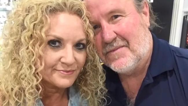 Sheree Glastonbury with Geoffrey McLean who she accused of murdering. Picture: 7NEWS