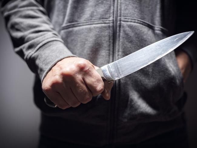 One alleged offender brandished a large knife and demanded the keys.