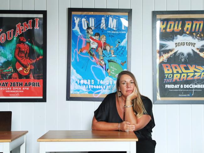 Claire Morris, venue manager of Sydney music venue Narrabeen RSL, lost a bunch of gigs scheduled for January due to change in NSW Health restrictions. John Feder/The Australian