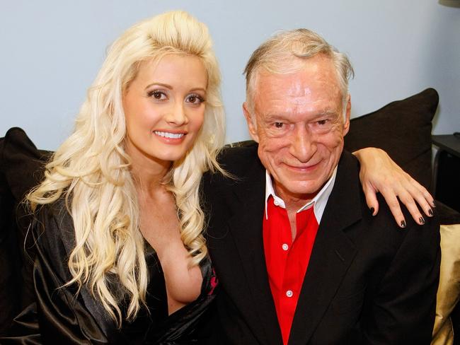 Hefner and his ex-girlfriend Holly Madison in 2009. Picture: Ethan Miller/Getty Images