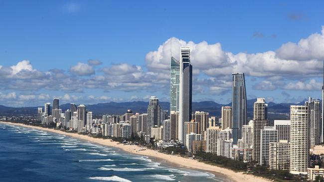 General aerial pictures from Surfers Paradise to Coolangatta. Picture: David Clark.