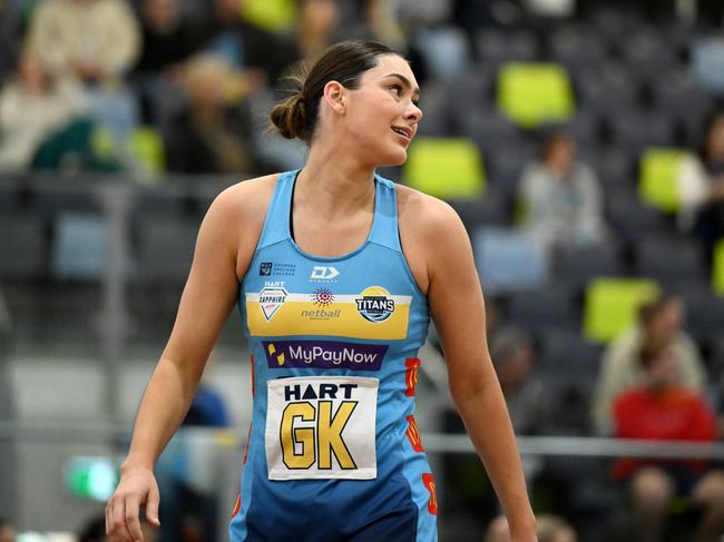 Titans netball HART Sapphire Series. Pictured: Jess Milne