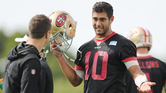 San Francisco quarterback Jimmy Garoppolo, whose injury had an unexpected effect