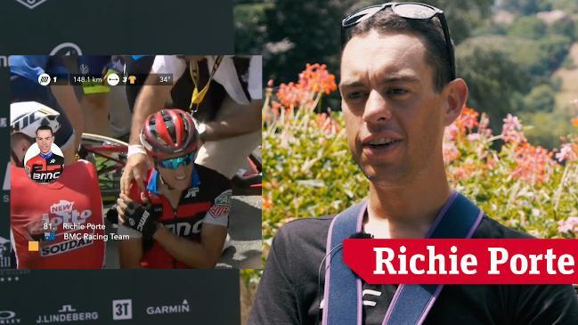 Richie Porte on the  TDF 2018 crash