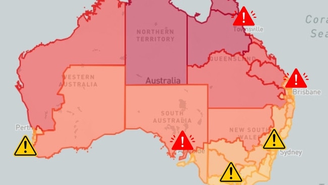 Rise temperature levels may make parts of Australia unliveable. Picture: Climate