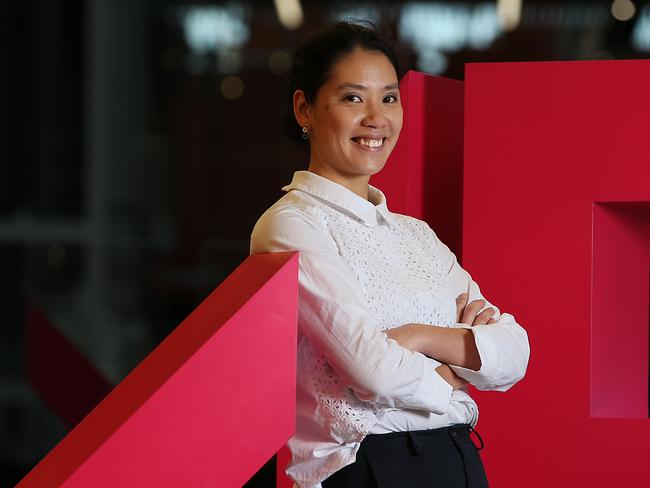 Yish Koh is leading Kit, a CBA app helping kids with their money, and she's helping the bank innovate from the inside out. Jane Dempster/The Australian.