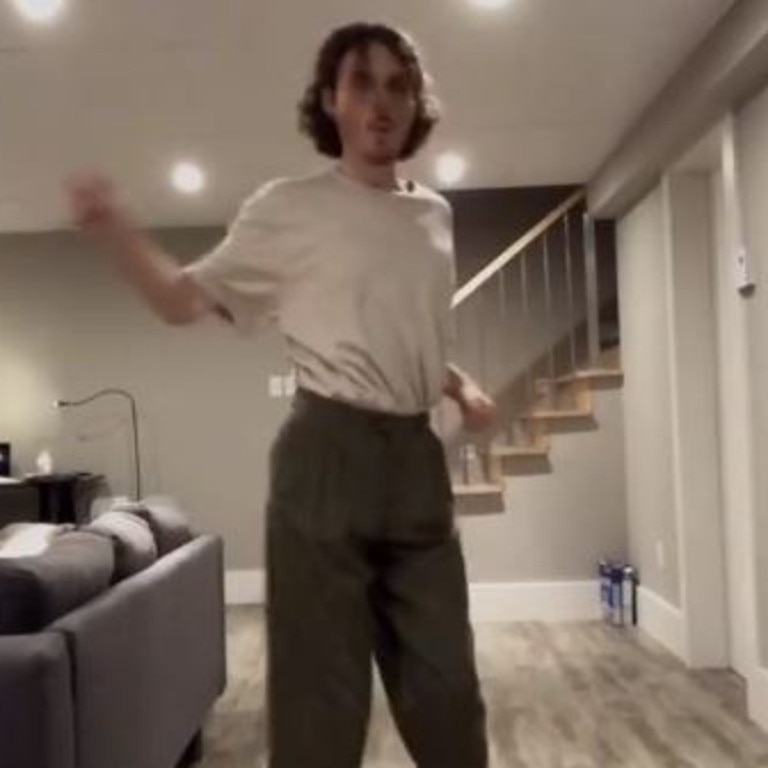 A TikTok user posted this video of himself dancing which quickly went viral. Picture: TikTok / @reubix_cube