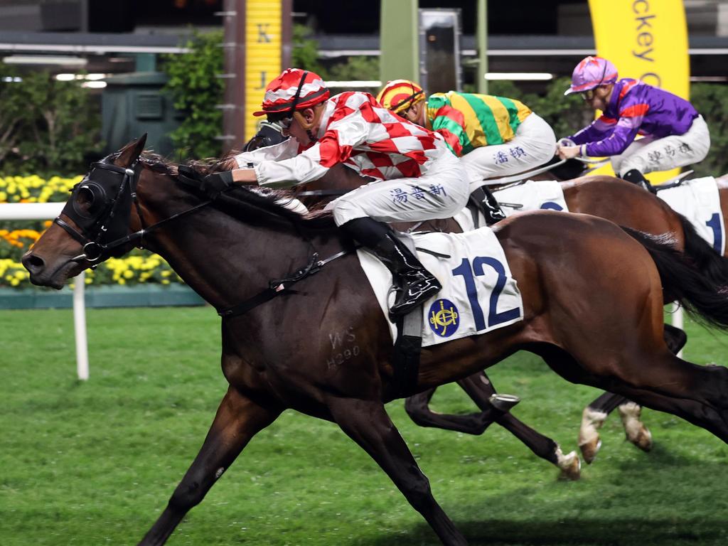 Courier Magic wins under Ben Thompson at Happy Valley. Picture: HKJC