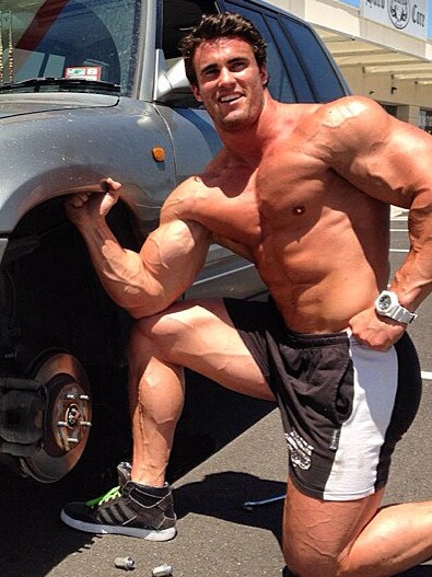 Celebrity bodybuilder Calum Von Moger.