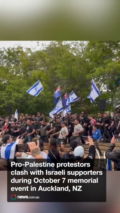 Clash between pro-Palestine protesters and New Zealand’s Destiny Church ...