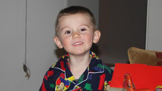 William was three when he went missing in 2014. Picture: Supplied