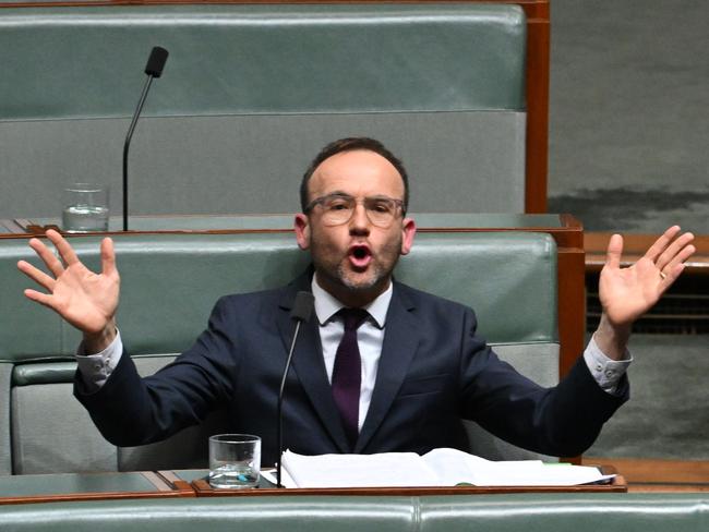 Greens leader Adam Bandt want to dump negative gearing. Picture: Lukas Coch