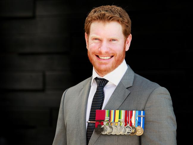 Daniel Keighran was awarded the VC for his actions at the Battle of Derapet. Picture: Claudia Baxter