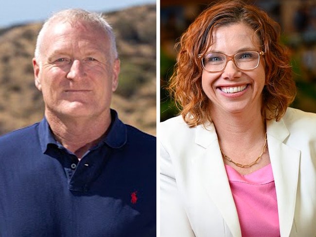 Cousins Jim and Amanda Rishworth went head to head in the southern suburbs seat of Kingston. Pictures: The Advertiser
