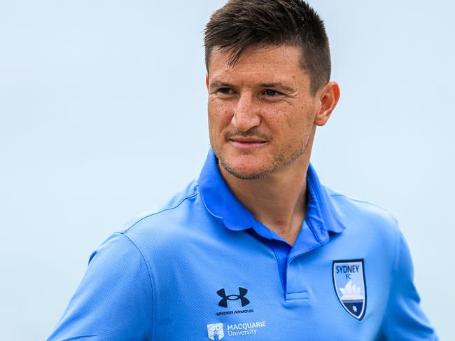 SYDNEY, AUSTRALIA - JANUARY 17: Joe Lolley poses for a photo at Bondi Beach during a Sydney FC A-League media opportunity to announce his two year contract extension on January 17, 2024 in Sydney, Australia. (Photo by Jenny Evans/Getty Images)