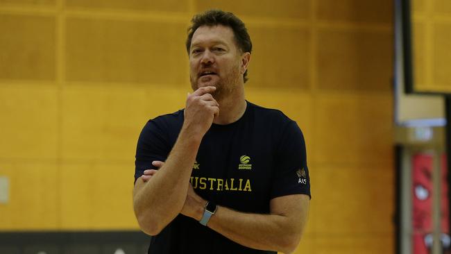 Luc Longley had a decorated NBA career and is now an assistant coach with the Boomers. Picture: Getty