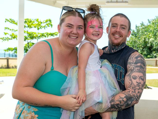 Meg, Havanna and Trae Dipaola at the official opening of Seaforth Esplanade Redevelopment Saturday 2 September 2023 Picture: Michaela Harlow