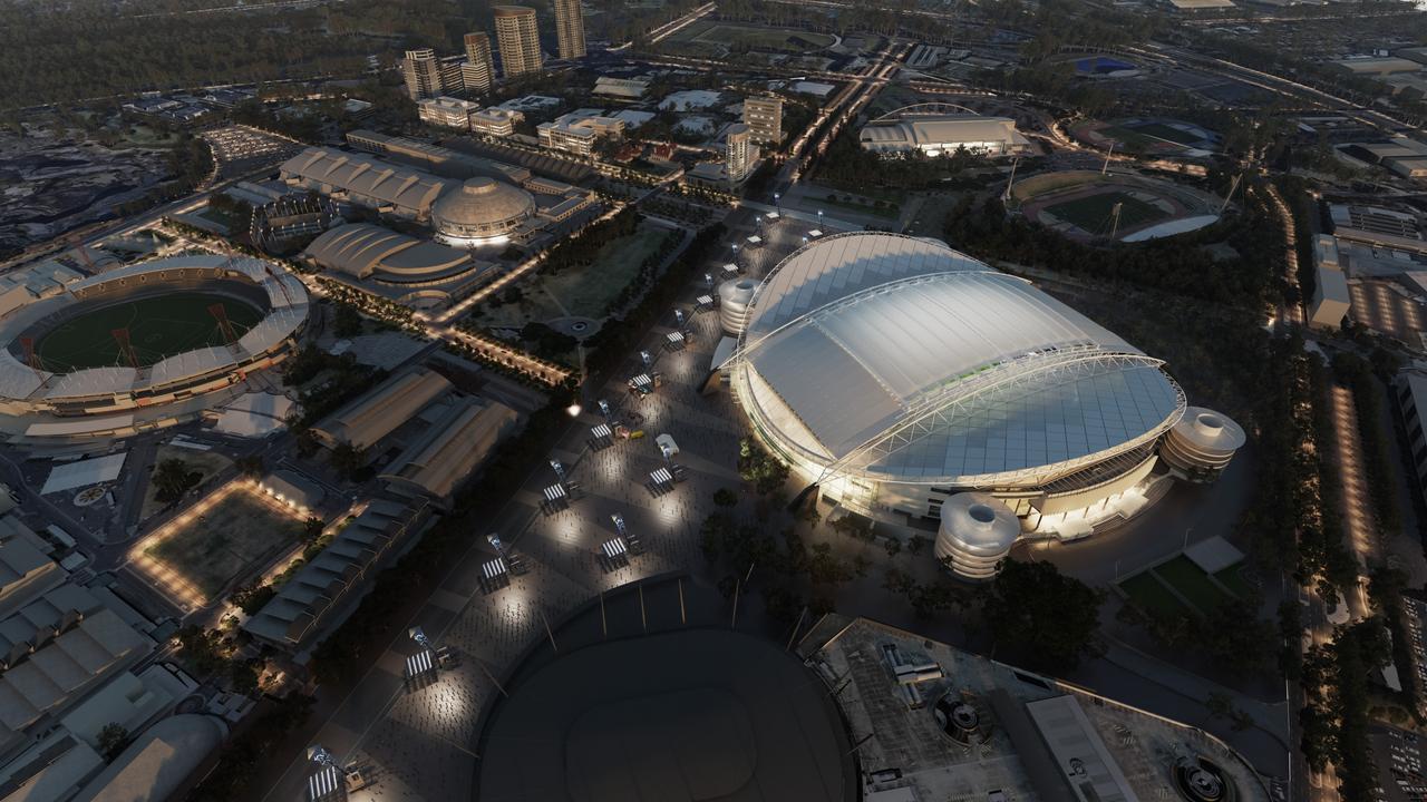 Renders of Accor Stadium with a roof on it. Picture: Supplied