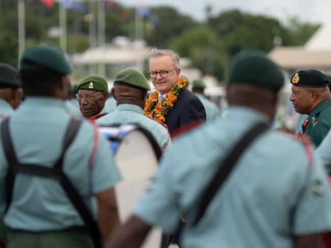 Mr Albanese’s trip to PNG comes after Australia signed a separate security pact with Vanuatu last month. Picture: PMO via NCA NewsWire