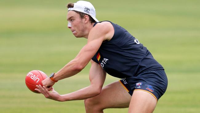 Riley Thilthorpe booted five goals in a glittering debut. Picture: Daniel Kalisz/Getty Images)