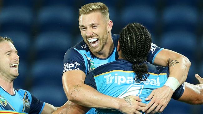 After a difficult start to life as a Titan, Bryce Cartwright responded with a more complete performance against the Sea Eagles. Photo: Jono Searle