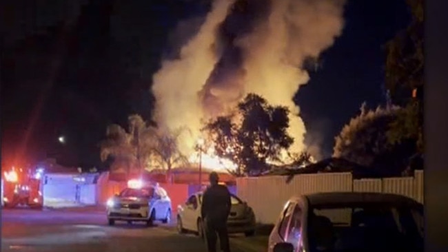 Fire crews responded to the blaze at Canterbury Place, Burton, at just after 1am on Thursday to reports of a structure fire. Picture: Sunrise