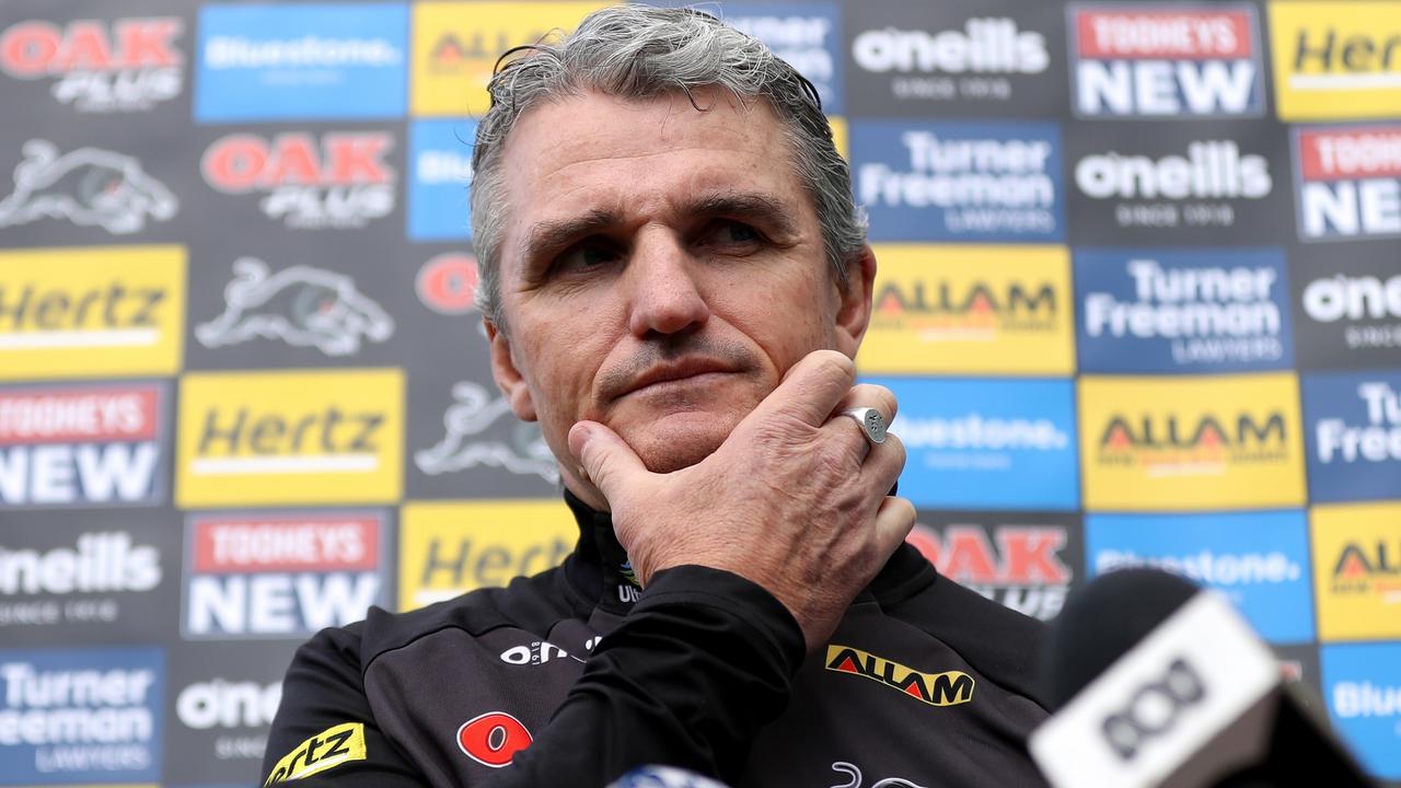 Ivan Cleary speaks to the media (Photo by Brendon Thorne/Getty Images)