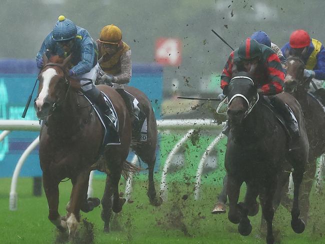 SYDNEY, AUSTRALIA - JUNE 01: Kerrin Mcevoy riding Franz Josef wins Race 4 E-Group Protective Services during Sydney Racing at Rosehill Gardens on June 01, 2024 in Sydney, Australia. (Photo by Jeremy Ng/Getty Images)