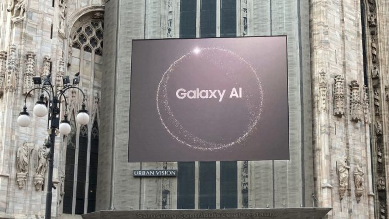 Samsung's marketing campaign has teased the arrival of its first AI-smartphone. Picture: Samsung.