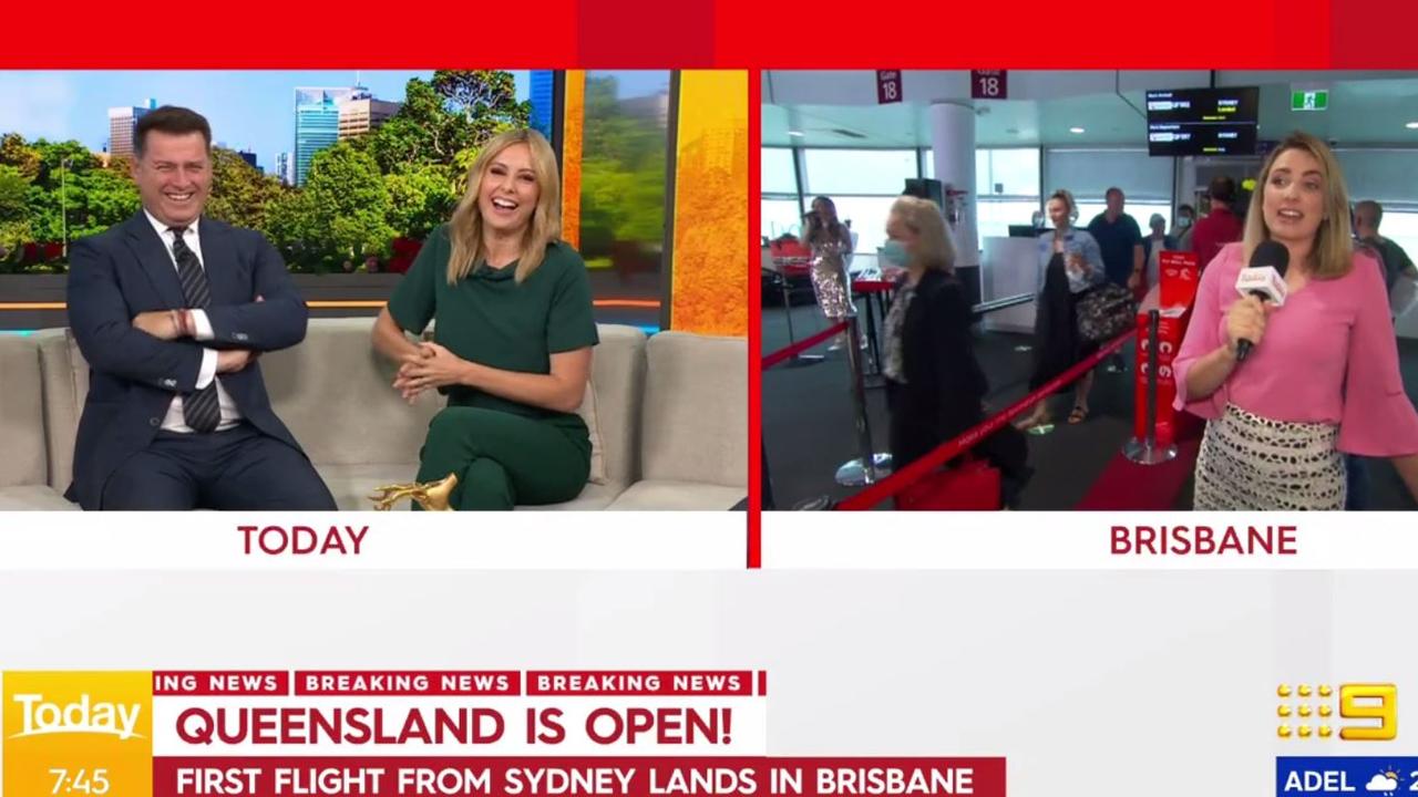 Karl and Ally were amused by the segment.