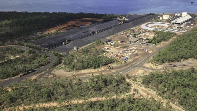 Gemco's manganese mine on Groote Eylandt in the Northern Territory. Picture: AAP Image/Stephanie Flack