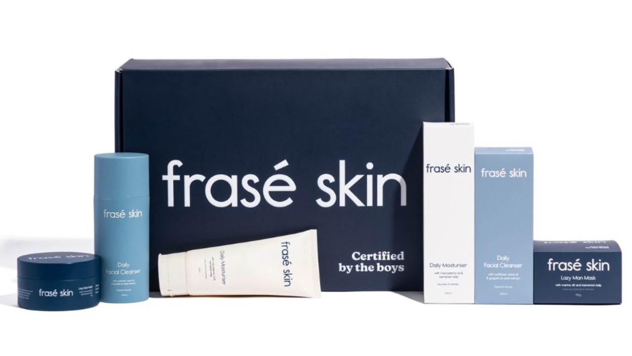 The first three Frasé Skin products. Picture: Supplied.