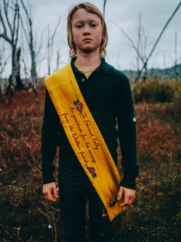 Orlando Schwerdt plays young Ned Kelly. Picture: Stan. Photo by Matthew Thorne