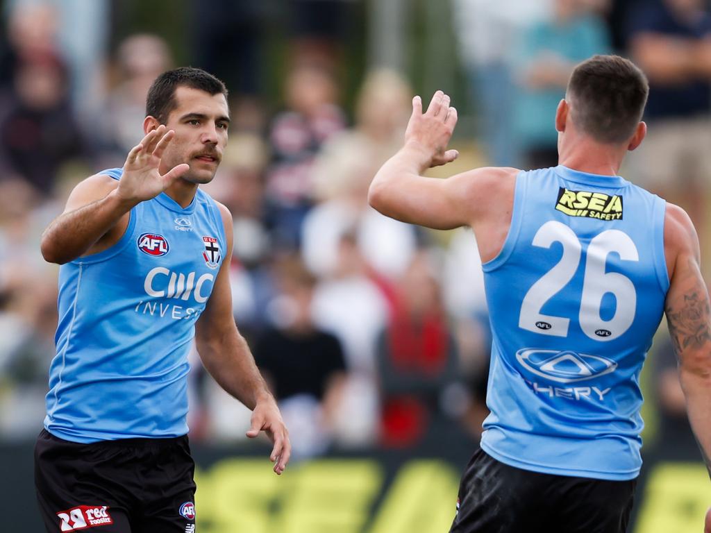 Riley Bonner has made an impressive start as a Saint. Picture: Dylan Burns/AFL Photos via Getty Images