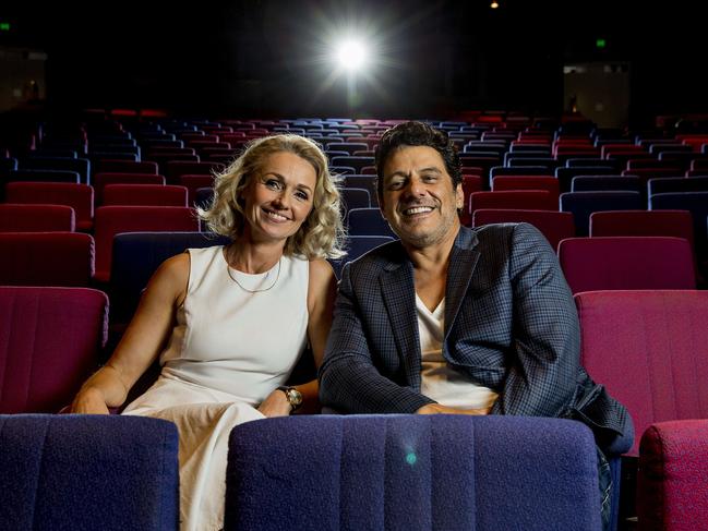 Actors Rachael Blake and Vince Colosimo, who star in the Stan thriller The Second, will attend a pre-Logies cocktail party at Nineteen at The Star tonight. Picture: Jerad Williams