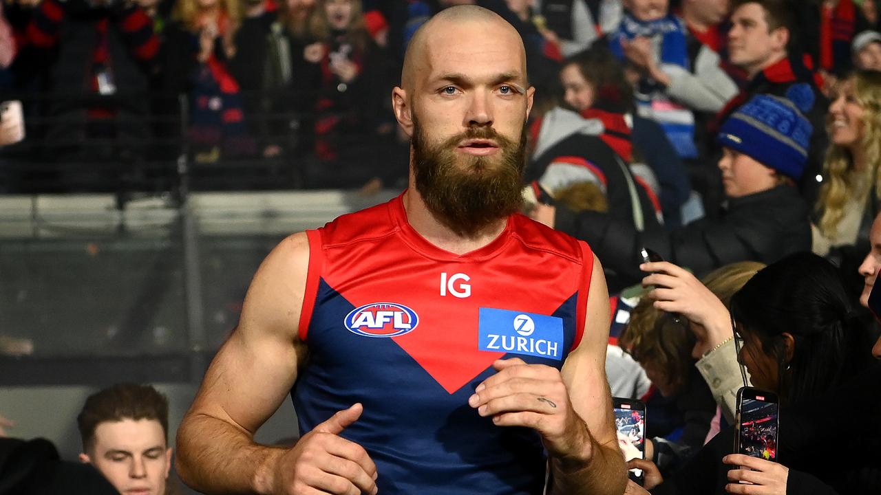 Can Max Gawn’s body language have a negative impact on Melbourne? Picture: Getty Images