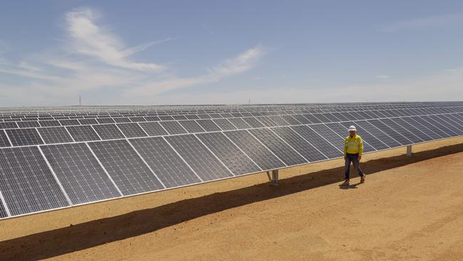 Merredin Solar Farm, 250km east of Perth. Picture: Marie Nirme