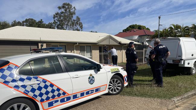 The scene of a fatal dog attack in Milton Street, Maryborough. There is no suggestion of wrongdoing on the part of the people who live at the home.