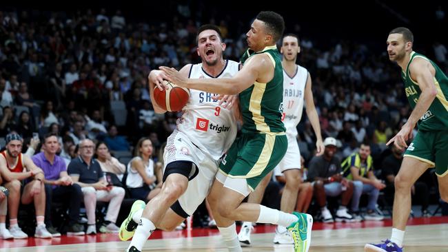 The Boomers defence can be suffocating. (Photo by Christopher Pike/Getty Images)