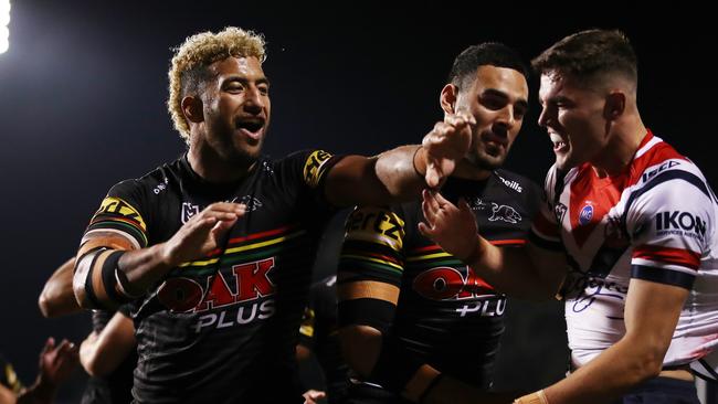 It was a tough night for Roosters’ Kyle Flanagan in his first ever finals match. Picture: Getty Images.