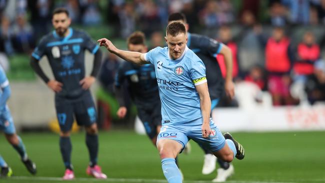 Scott Jamieson’s Melbourne City meets BG Pathum in Thailand on Friday night. Picture: Graham Denholm/Getty Images