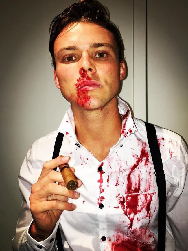 Halloween 2016 via social media ... Ashton Irwin, “Reservoir Dog.” Picture: Instagram