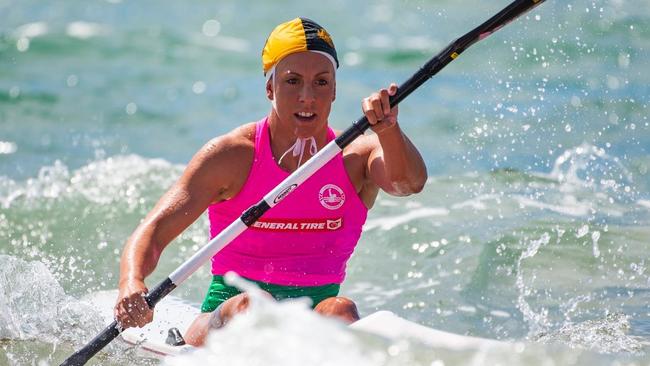 Georgia Miller won the female Ocean M race at the International Surf Rescue Challenge in South Africa and is favourite for the Coolangatta Gold.