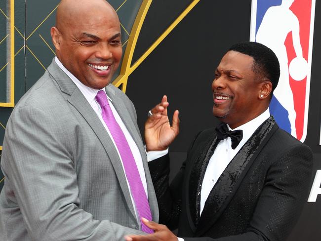 Sir Charles Barkley and Chris Tucker at the NBA Awards.