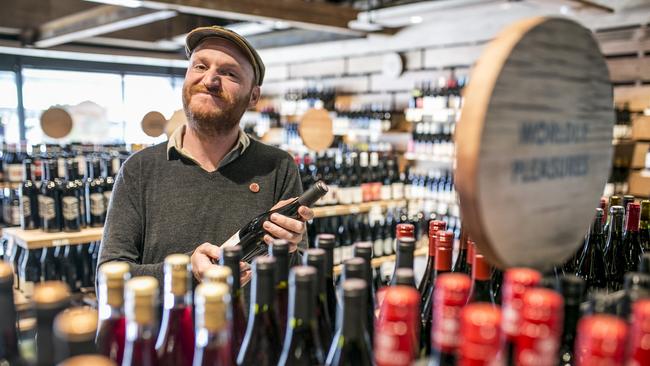 Corey Warner, the manager and co-owner Blackhearts and Sparrows boutique bottleshop. Picture: Eddie Safarik.