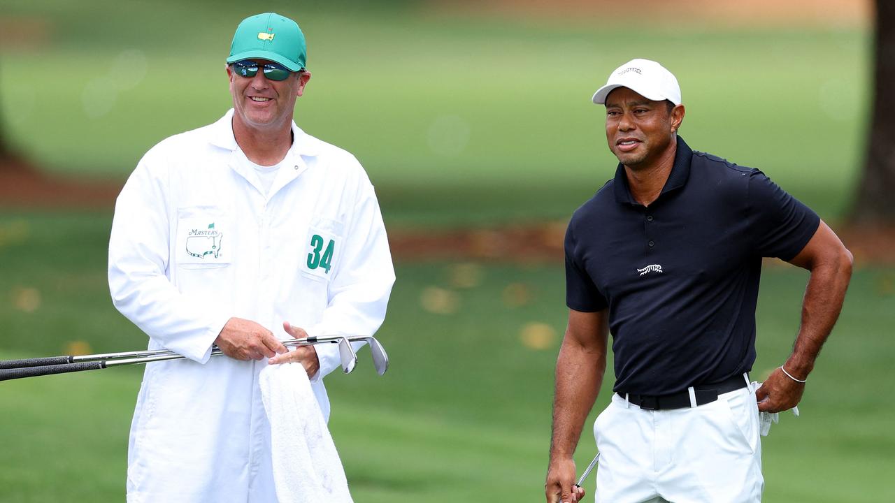 Tiger Woods at the Masters. Photo by Andrew Redington / GETTY IMAGES.