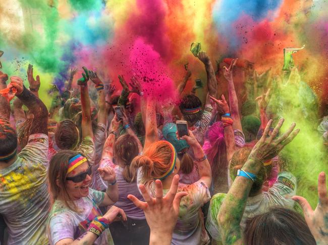 The Colour Run. Shot on the iPhone 6. 207/365 taken on July 26, 2015. Rod Chester captured 2015 a picture at a time in a 365 take a picture a day project using just an iPhone. Picture: Rod Chester